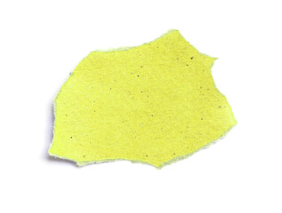 ripped paper on white background and have copy space for design in your work.