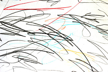 child's drawing of various colors