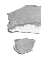ripped paper on white background and have copy space for design in your work.