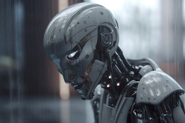 Fototapeta premium Revolutionizing Robotics with AI: Conceptual Illustration