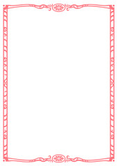 アジア調フレーム18（ピンク）