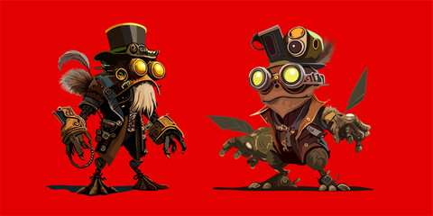 Vector illustration fantastic game character wall art