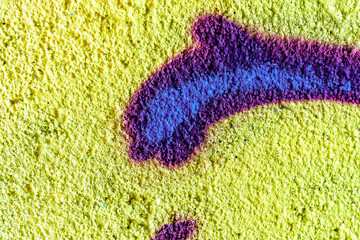 street urban wall painted drawing background for wallpaper and design , street art modern aerosol graffiti close up