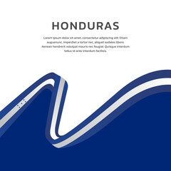 Illustration of honduras flag Template