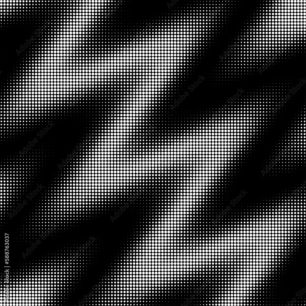 Aufkleber monochrome abstract halftone dots gradient background. vector illustration