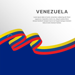 Illustration of venezuela flag Template