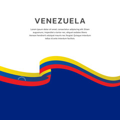 Illustration of venezuela flag Template