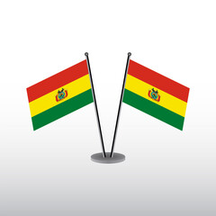 Illustration of bolivia flag Template