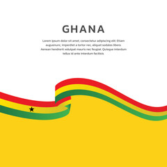 Illustration of ghana flag Template