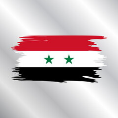 Illustration of syria flag Template