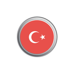 Illustration of turkey flag Template