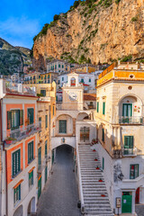Fototapeta na wymiar Atrani, Italy in the Amalfi Coast