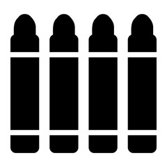 crayons glyph icon