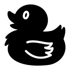 rubber duck glyph icon
