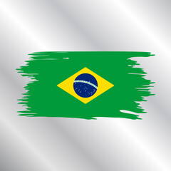 Illustration of brazil flag Template