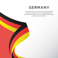 Fototapeta premium Illustration of germany flag Template