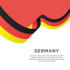 Illustration of germany flag Template