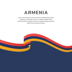 Illustration of armenia flag Template