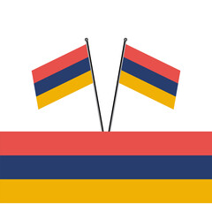 Illustration of armenia flag Template