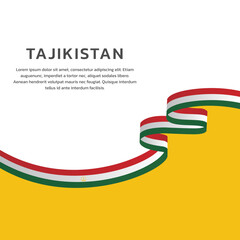 Illustration of tajikistan flag Template