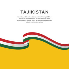 Illustration of tajikistan flag Template