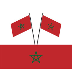 Illustration of Morocco flag Template