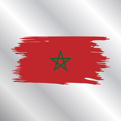 Illustration of Morocco flag Template