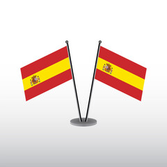 Illustration of spain flag Template