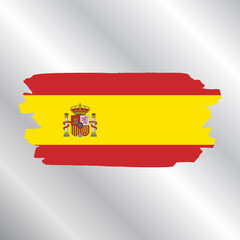 Illustration of spain flag Template