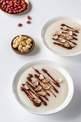 Kunun Gyada is a North American porridge (light porridge) made with raw peanuts and rice.