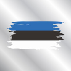 Illustration of estonia flag Template