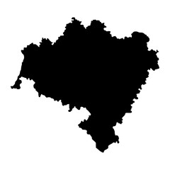Lower Silesian Voivodeship map, province of Poland. Vector illustration. - obrazy, fototapety, plakaty