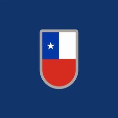 Illustration of chile flag Template