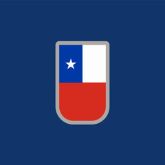 Illustration of chile flag Template