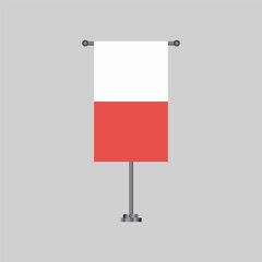 Illustration of poland flag Template