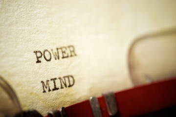 Power mind text