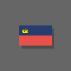 Illustration of liechtenstein flag Template