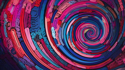 purple and blue forming a dynamic background. digital art illustration. generative AI