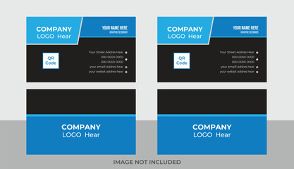 Modern and simple business card design template, flat gradation business card inspiration.