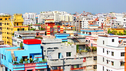 Skyline over the city of Dhaka