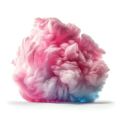 traditional cotton candy with a fluffy texture. generative AI
