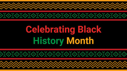 Black history month social media post vector design