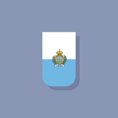 Illustration of san marino flag Template