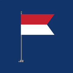 Illustration of indonesia flag Template