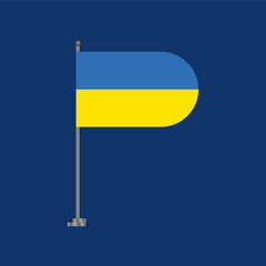 Illustration of ukraine flag Template