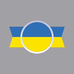 Illustration of ukraine flag Template