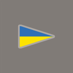 Fototapeta premium Illustration of ukraine flag Template