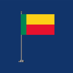 Illustration of benin flag Template