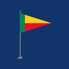 Illustration of benin flag Template