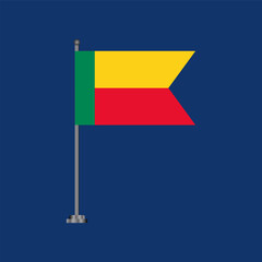 Illustration of benin flag Template